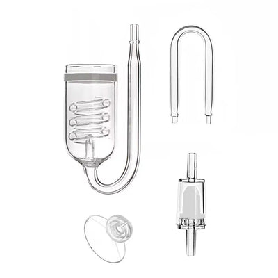 Aquarium Diffuser Glass Spiral Atomizer CO2 Reactor for Planted Tanks