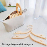 Portable Foldable Clothes Rack Travel Drying Stand for Home and Outdoor Use - Yellow