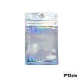 100/200X Iridescent Zip Bags for Food Storage & Holographic Makeup Pouch - 7*10cm 200PCS