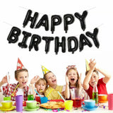 40Cm 3D Happy Birthday Letters Balloons Inflating Foil Banner Bunting Celebrate - Gold