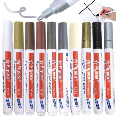 Tile Styling Pen Bathroom Floor Waterproof And Mildew Grout Marker Repair Pens - Khaki