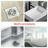 New Bathroom Drain Hair Catcher Bath Stopper Sink Strainer Shower Filter Covers - Pink