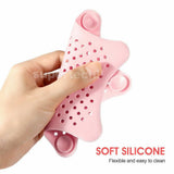 New Bathroom Drain Hair Catcher Bath Stopper Sink Strainer Shower Filter Covers - Pink