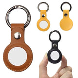 For Apple Airtag Leather Case Cover Air Tag Keychain Holder Sleeve Shell Tracker - Red