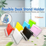 Desk Stand Holder for Mobile Phone Tablet iPad iPhone Samsung Universal Mount - White