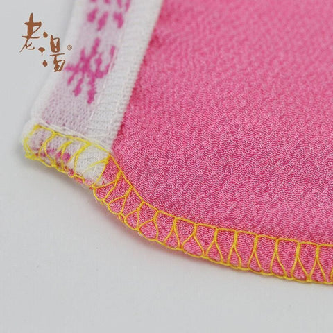 5 Pcs Towel Exfoliating Bath Washcloth Viscose Scrub Mitten Towel - Yellow *5 PCS