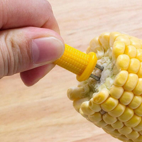 BBQ Corn Holders Set of 10 Reusable Stainless Steel Skewers for Kitchen and Grill