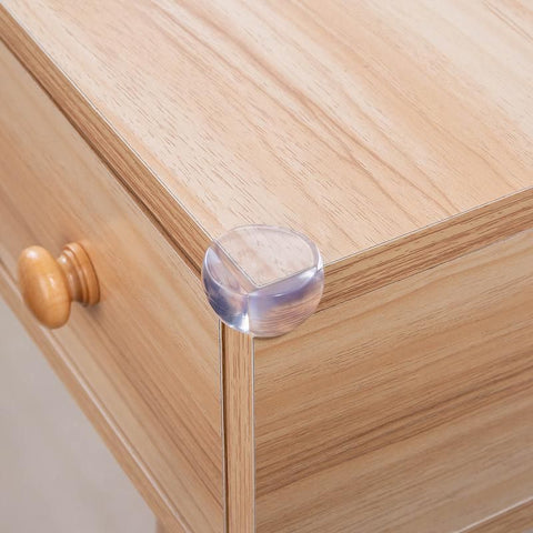 Transparent PVC Table Corner Guards Anti-Collision Protective Covers for Furniture - 1 PC
