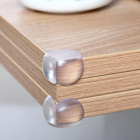 Transparent PVC Table Corner Guards Anti-Collision Protective Covers for Furniture - 1 PC