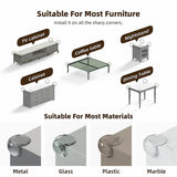 Transparent PVC Table Corner Guards Anti-Collision Protective Covers for Furniture - 1 PC