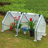 Greenhouse Cover Transparent Grid Garden Conservatory Plant Protection Tent