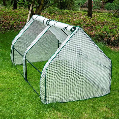 Greenhouse Cover Transparent Grid Garden Conservatory Plant Protection Tent