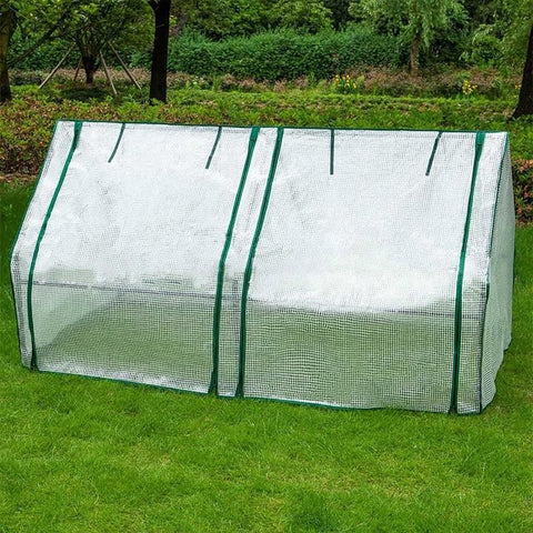 Greenhouse Cover Transparent Grid Garden Conservatory Plant Protection Tent