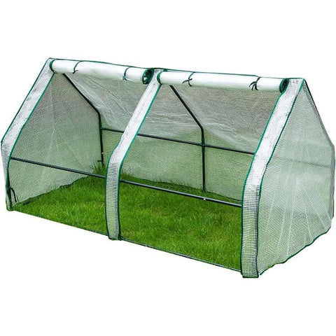 Greenhouse Cover Transparent Grid Garden Conservatory Plant Protection Tent