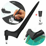 360-Degree Rotating Craft Cutting Tool with Precision Blade for Craft Art - Grey