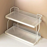 2 Tier Shelf Kitchen Storage Rack Organizer for Home and Countertop Organization