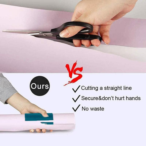 3PCS Sliding Wrapping Paper Cutter Christmas Gift Roll Cutting Tool