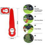 Grass Trimmer Plastic Blades Part Cutter Replace Acc Crop For Ozito Bosh Kuller - 50PCS