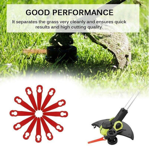 Grass Trimmer Plastic Blades Part Cutter Replace Acc Crop For Ozito Bosh Kuller - 50PCS