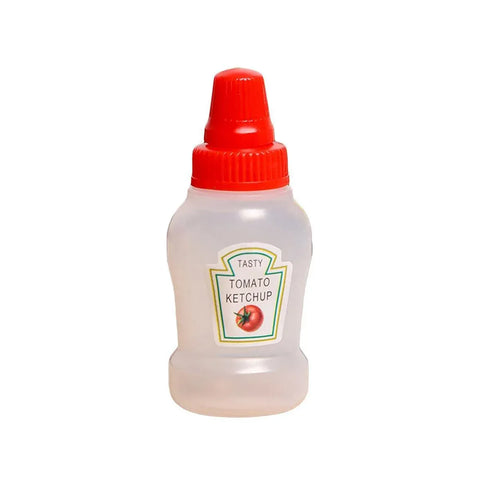 4pcs Mini Portable Sauce Box Condiment Dispensers for Picnic and Outdoor Use - Tomato sauce