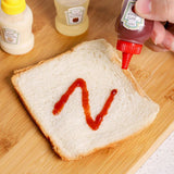 4pcs Mini Portable Sauce Box Condiment Dispensers for Picnic and Outdoor Use - Tomato sauce