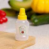 4pcs Mini Portable Sauce Box Condiment Dispensers for Picnic and Outdoor Use - Tomato sauce