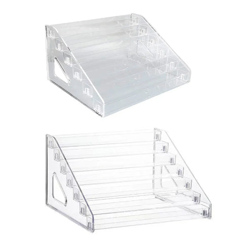 6/7 Layer Nail Polish Storage Box Multi Layer Clear Display Rack Organizer Stand - 7-Tier