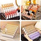 6/7 Layer Nail Polish Storage Box Multi Layer Clear Display Rack Organizer Stand - 7-Tier
