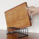 Home Kitchen Chopping Board Draining Rack Multifunction Storage Shelf Organizer