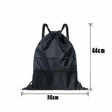 Backpack Sport Pack String Tote Gym Bag Cinch Sack School Drawstring Capacity - Green