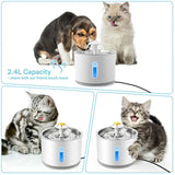 LED Pet Water Fountain 24L Automatic Drinking Dispenser for Cats and Dogs