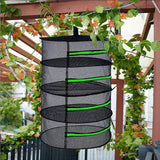 2-8 Tier Drying Net Large Shelf Hydroponic Hanging Grow Herb Plant Dry - 8 Layers