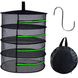 2-8 Tier Drying Net Large Shelf Hydroponic Hanging Grow Herb Plant Dry - 8 Layers
