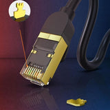 Jasoz Network Lan Cat7 Rj45 Cord Ethernet Shielded Cable Patch Lead 1-10M - 3 m