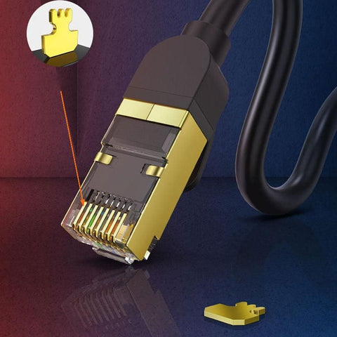 Jasoz Network Lan Cat7 Rj45 Cord Ethernet Shielded Cable Patch Lead 1-10M - 3 m