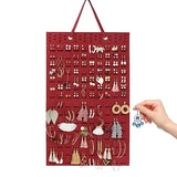 Hanging Jewelry Organizer Earring Necklace Holder Felt Display Storage Rack - White