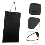 Hanging Jewelry Organizer Earring Necklace Holder Felt Display Storage Rack - White