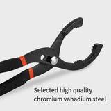 Oil Filter Pliers Wrench 10/12 Inch Heavy Duty Spanner Tool for Car Repair - 12inches
