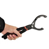 Oil Filter Pliers Wrench 10/12 Inch Heavy Duty Spanner Tool for Car Repair - 12inches