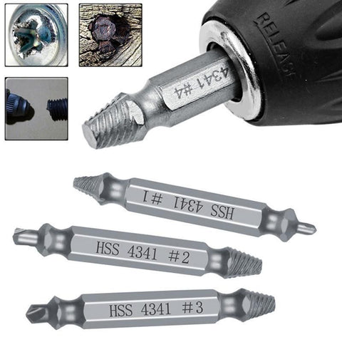 6Pcs Damaged Screw Extractor Set Easy Out Broken Drill Bit Remover Kit Speed Out