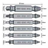 6Pcs Damaged Screw Extractor Set Easy Out Broken Drill Bit Remover Kit Speed Out