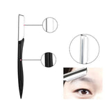3Pcs/Set Eyebrow Trimming Eyelash Brush Folding Tweezers Portable Makeup Tools