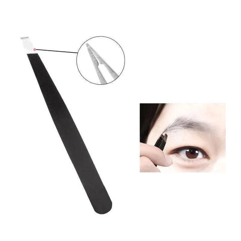 3Pcs/Set Eyebrow Trimming Eyelash Brush Folding Tweezers Portable Makeup Tools