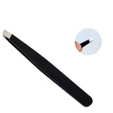 3Pcs/Set Eyebrow Trimming Eyelash Brush Folding Tweezers Portable Makeup Tools