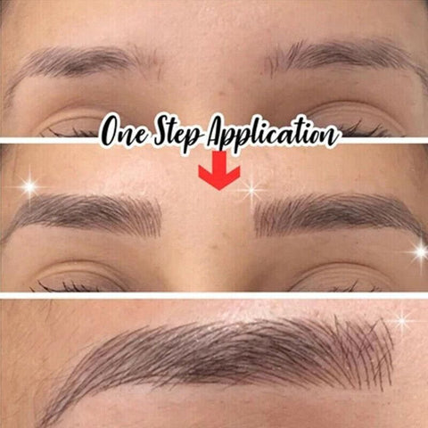 3D Waterproof Eyebrow Tattoo Sticker Hair-Like Natural Brows for Sparse Eyebrows - E13