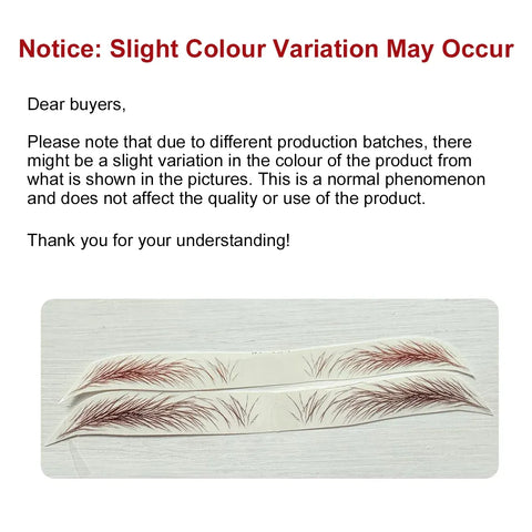 3D Waterproof Eyebrow Tattoo Sticker Hair-Like Natural Brows for Sparse Eyebrows - E13