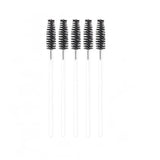 50X Disposable Mascara Wands Eyelash Brushes Applicator Lash Extension Brush - Black+Clear