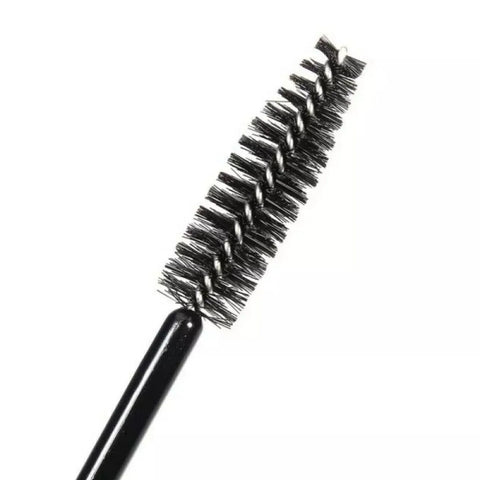 50X Disposable Mascara Wands Eyelash Brushes Applicator Lash Extension Brush - Black+Clear