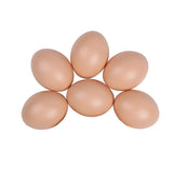 Plastic Painting Eggs DIY Toy Fake Eggs Colourful Drawing Craft Durable Egg - 6PCS