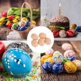 Plastic Painting Eggs DIY Toy Fake Eggs Colourful Drawing Craft Durable Egg - 6PCS
